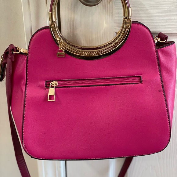 Beautiful women’s pink handbag with removable shoulder straps new without tag - Picture 7 of 7